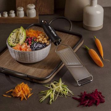 Feliator julienne gourmet 31.5 x 7.5 cm negru - Microplane