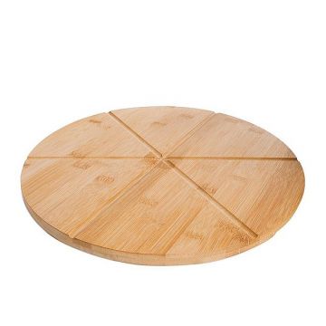 Platou de servire pizza, din bambus, Craft Natural, Ø33xH1,5 cm