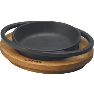 Tava din fonta cu suport Lava 12 cm