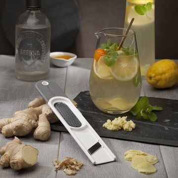 Ustensila 3-in-1 pentru ghimbir Specialty 27.4 cm alb - Microplane