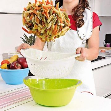 Bol de bucatarie cu colier, 2,5 litri