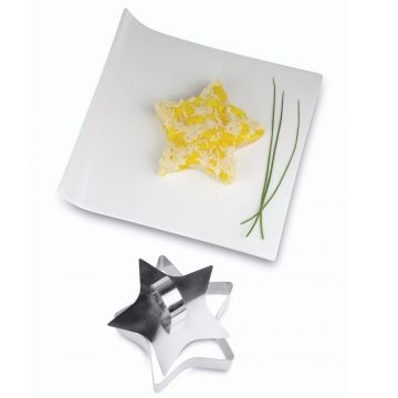 Forma inox ornare cu pasator bucatarie, patiserie Stea-I Genietti