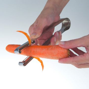 Peeler dublu inox pentru curatat legume, fructe-I Genietti