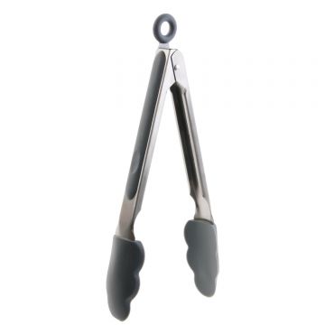 Penseta, cleste bucatarie inox si varfuri silicon