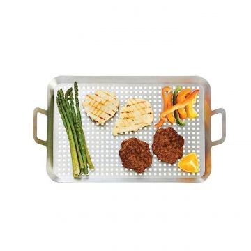 Tava perforata pentru cuptor, gratar 43x25cm