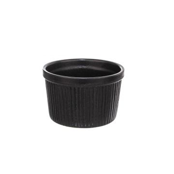 Vas portelan ramekin-negru