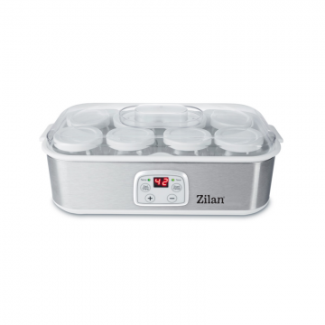 Aparat pentru facut iaurt Zilan ZLN6104 Gri, afisaj LED, timer, termostat reglabil