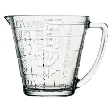 Cana pentru masurat din sticla, Pasabahce, 1.13 L