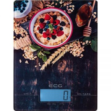 Cantar digital de bucatarie ECG KV 1021 berries, 10 Kg, functie TARA, precizie 1 g, LCD