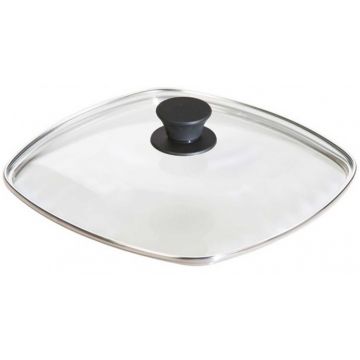 Capac din sticla patrat pentru tigaie Lodge 26 cm L-GLSQ10