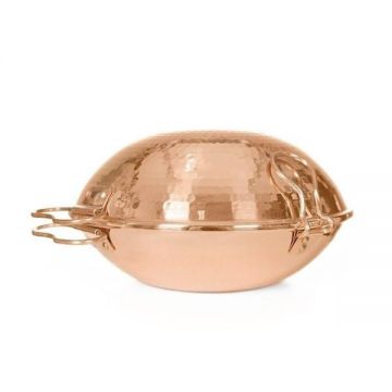 Cataplana din Cupru Ø27cm Vas Dublu Fructe de Mare si Porc 3-4 Persoane