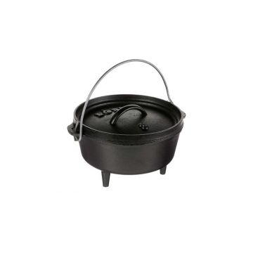 Ceaun din fonta cu capac - cuptor olandez Lodge 20 cm 1,9 litri L-8CO3
