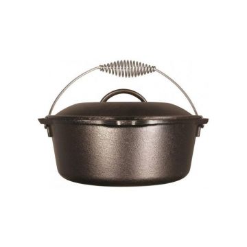 Ceaun din fonta cu capac - cuptor olandez Lodge 25,4 cm 4,7 litri