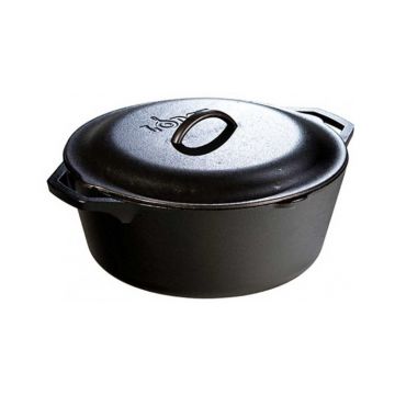 Ceaun din fonta cu capac - cuptor olandez Lodge 30 cm 6,7 litri L-10DOL3