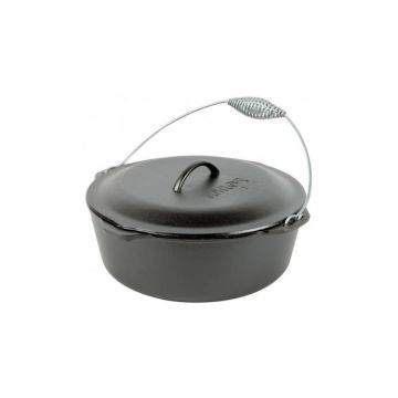 Ceaun din fonta cu capac - cuptor olandez Lodge 33 cm 8,5 litri L-12DO3
