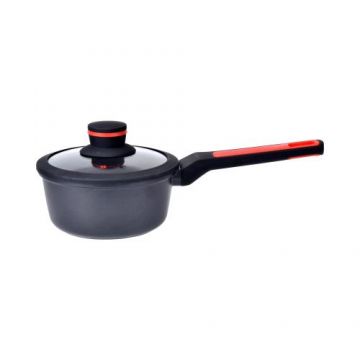 Cratita aluminiu, cu capac sticla, 16cm/1,1L inchNobleinch - Zokura