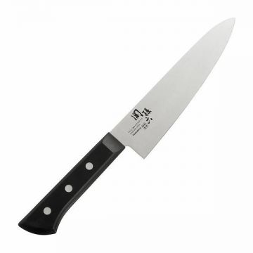 Cutit de bucatarie japonez Santoku Wakatake Kitchen Butcher's Knife 180mm din otel inoxidabil pentru carne, peste, legume