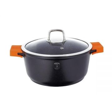 Oala cu capac 2.2 L, Berlinger Haus, 20 cm, Granit Diamond Line, BH 1094