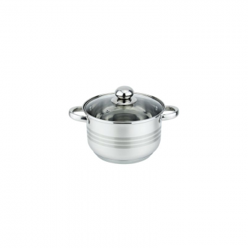 Oala cu capac Floria ZLN-4069, Inox, 24 x 15 cm, 5.5 L