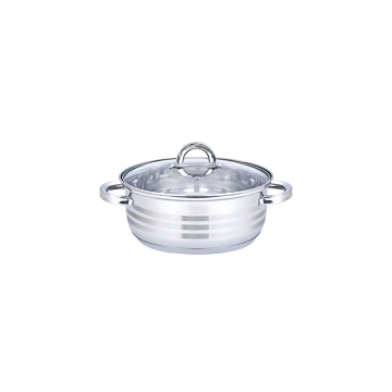 Oala cu capac Floria ZLN-4106, Inox, 24 x 9 cm, 3 L