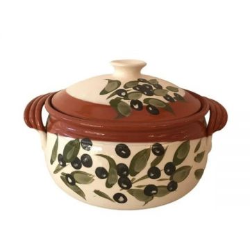 Oala din lut,ceramica, pentru sarmale, 6.5 litri - Ceramica Martinescu