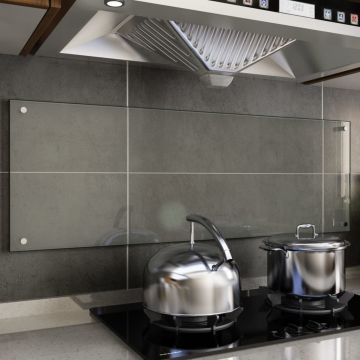 Panou antistropi bucătărie transparent 120x40cm sticlă securiz.