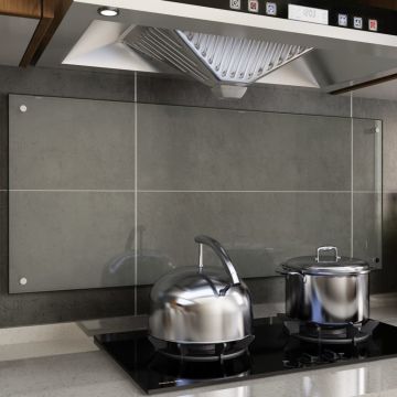 Panou antistropi bucătărie transparent 120x50cm sticlă securiz.