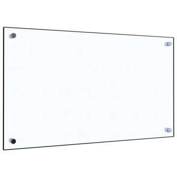 Panou antistropi bucătărie transparent 70x40 cm sticlă securiz.