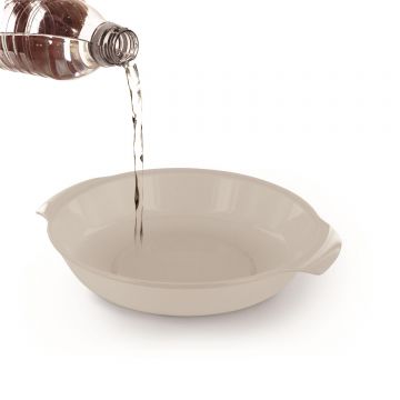 Recipient cuptor microunde, pentru gatit cu aburi, 25.2x14.5x21.5 cm, gri, Happymax
