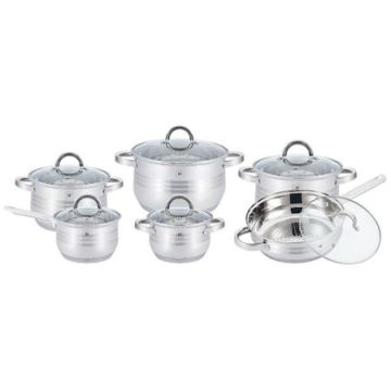 Set gatit 12 piese din otel inoxidabil HT-1241, Herenthal, Argintiu