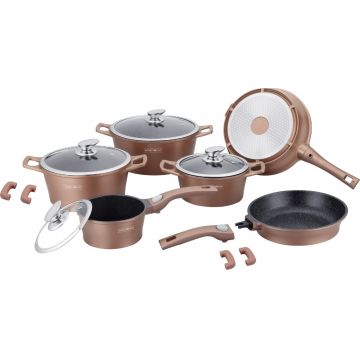 Set oale marmorate copper Royaly Line ES 2014M 14 piese