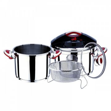 Set oale sub presiune din inox, 5 piese, ZILAN ZLN-0030, Capacitate 4 6L