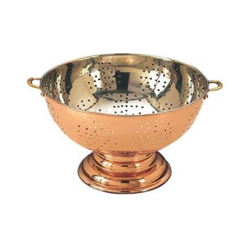 Sita din Cupru Ø18cm cu Toarte din Bronz pentru Bucatele Alese