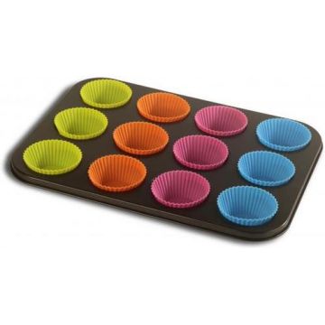 Tava Briose cu 12 forme de silicon Vanora VN-SL-3001A
