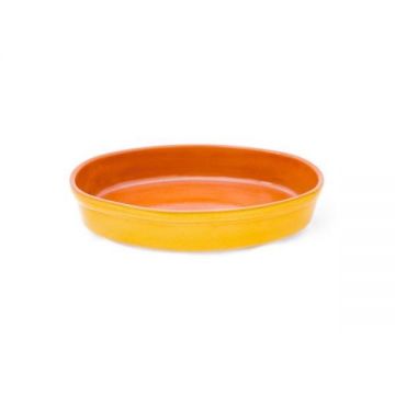 Tava de copt ovala, 36cm, Piral, Galben