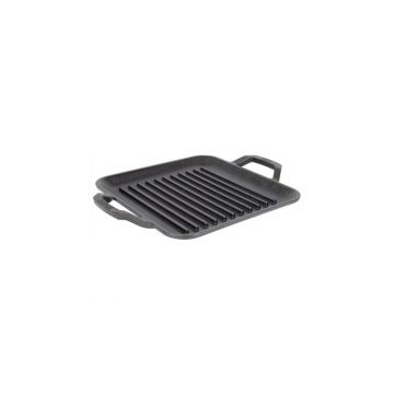 Tava grill patrata cu doua manere Chef Collection Lodge 28 cm L-C11SGP