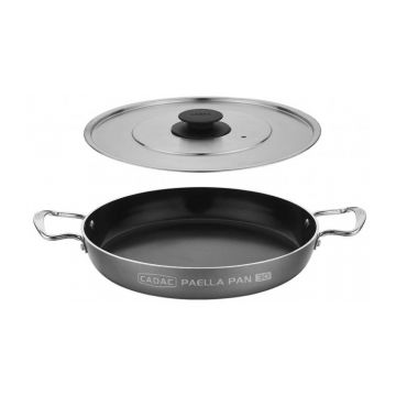 Tava paella cu capac 28 cm antiaderenta pentru gratar Cadac 8635