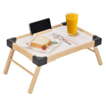 Tava servire din lemn SEOWOOD MT-8108, cu picioare pliabile