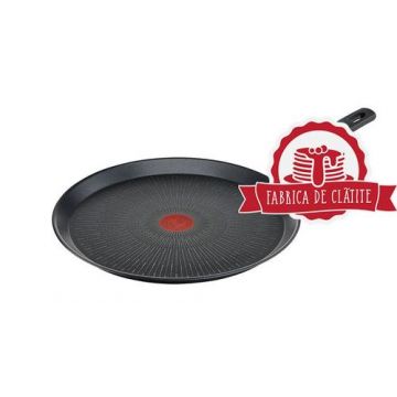 Tigaie clatite Tefal Unlimited G2553872, 25 cm (Negru)