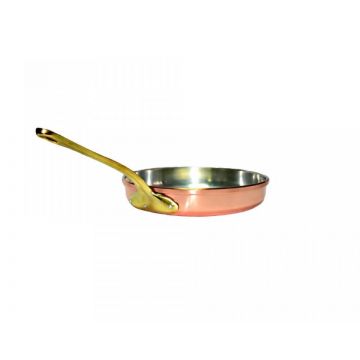 Tigaie din Cupru Ø24cm cu Maner din Bronz Profesionala