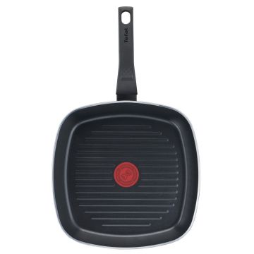 Tigaie Grill, Tefal, Easy Plus, 26 cm Ø, aluminiu