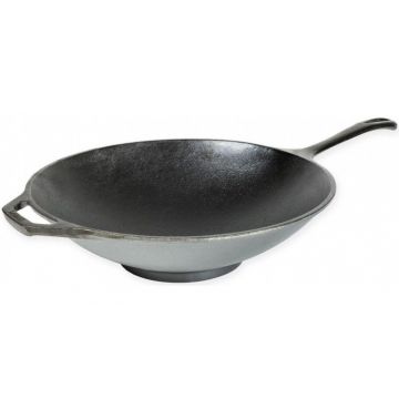 Tigaie Wok din fonta cu manere Chef Collection Lodge 30 cm L-C12SF