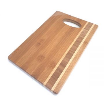 Tocator bambus cu toarta 30 x 20 x 1,6 cm - Maxdeco