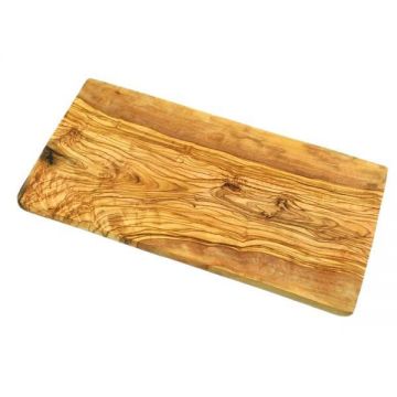 Tocator din lemn de maslin cu maner pentru micul dejun, 30-15 cm