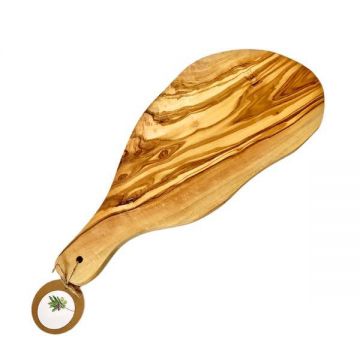 Tocator din lemn de maslin organic, 38*17 cm, forma naturala