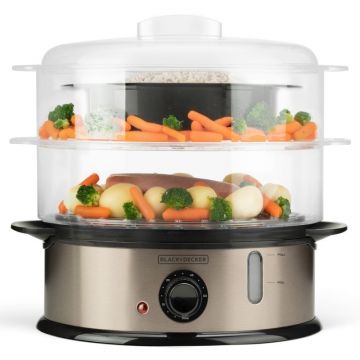 Aparat pentru gatit cu aburi Black&Decker BXST800E 800W
