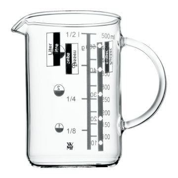 Cană măsurare din sticlă WMF, 0,5 l