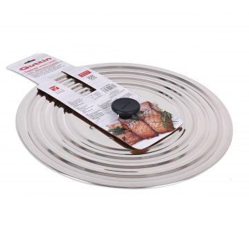 Capac de inox pentru oale si vase 32-34 cm, Quttin