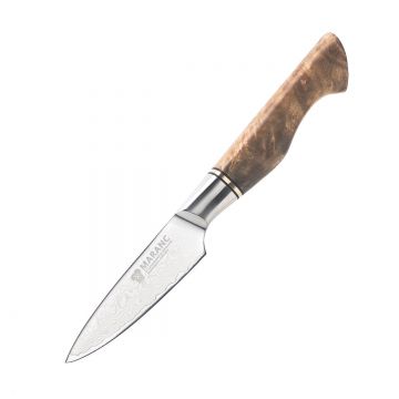Cutit decojit profesional Maranc, otel de damasc, 9 cm, M172