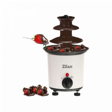 Fantana de ciocolata Zilan ZLN2144, 30W, Capacitate 200ml, Alba